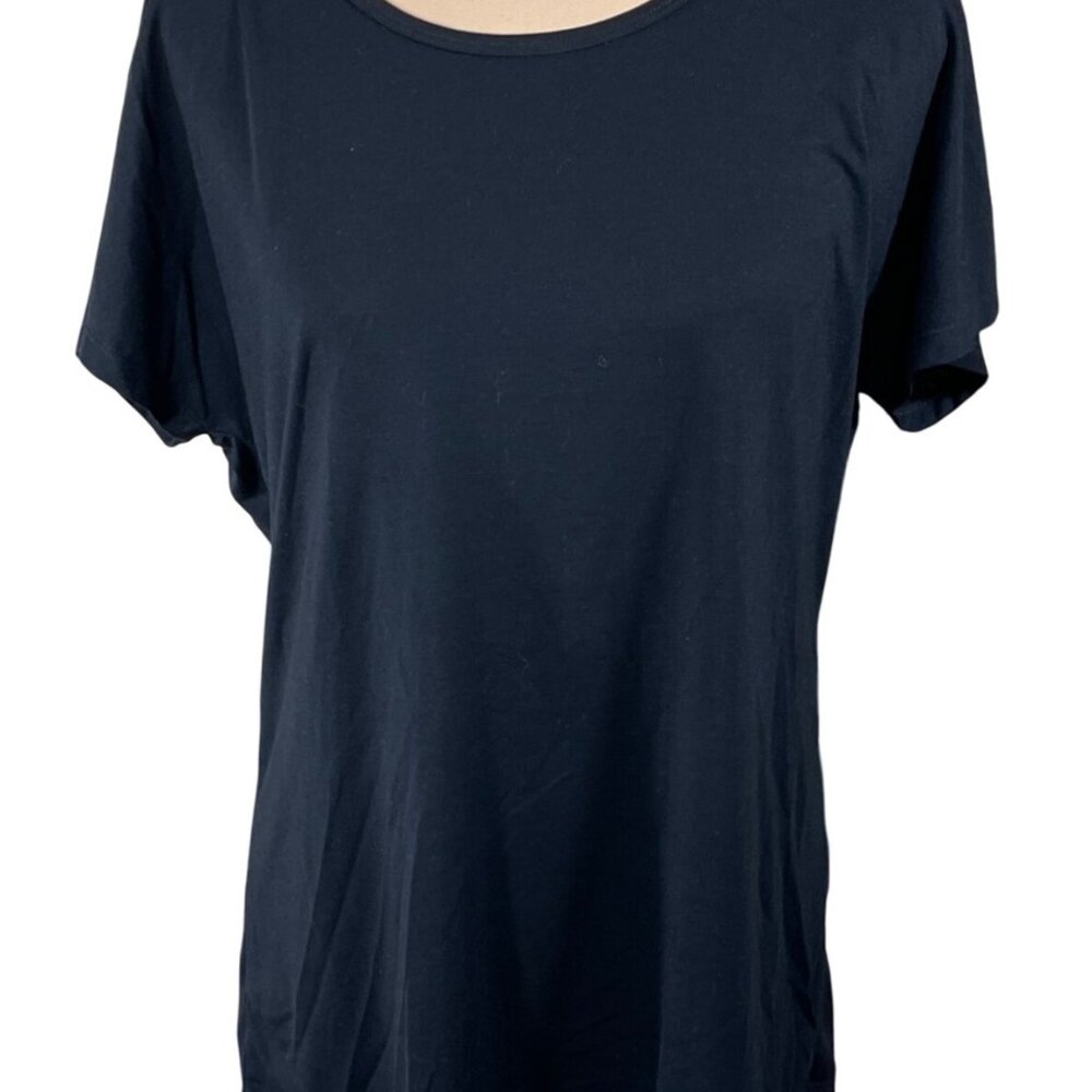 Ideology T-Shirt Black Short Sleeve Size L Large Round Neck
